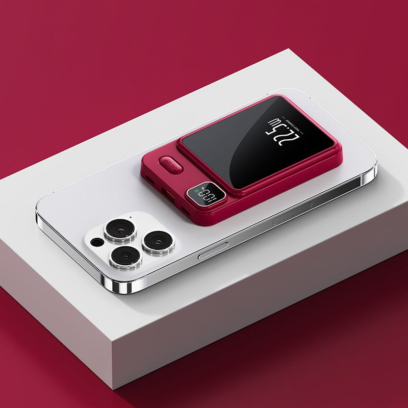Power Bank Magnético Inalámbrico con Carga Rápida PD 22,5W | Batería Portátil Compacta