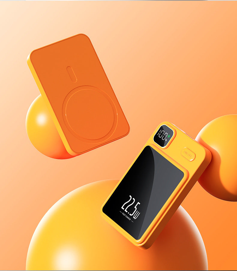 Power Bank Magnético Inalámbrico con Carga Rápida PD 22,5W | Batería Portátil Compacta