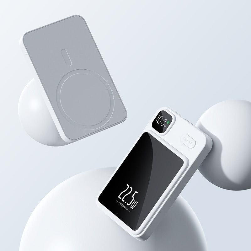 Power Bank Magnético Inalámbrico con Carga Rápida PD 22,5W | Batería Portátil Compacta