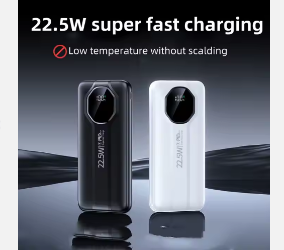 Power Bank 10000 mAh PD 22,5W con Cables Integrados – Potencia Total en la Palma de tu Mano
